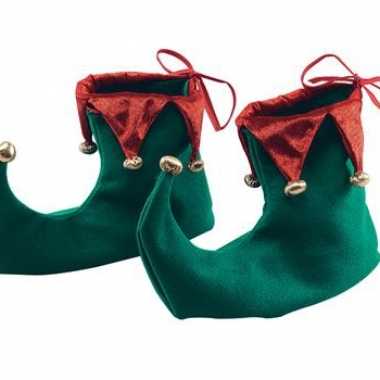 Kerst elf schoenen van stof